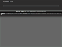 Tablet Screenshot of crownx.com